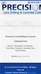 Mobile Screenshot of precisioncoredrilling.com